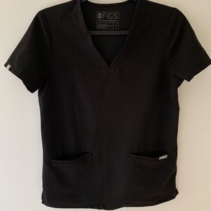 Women’s Black Figs Scrub Top